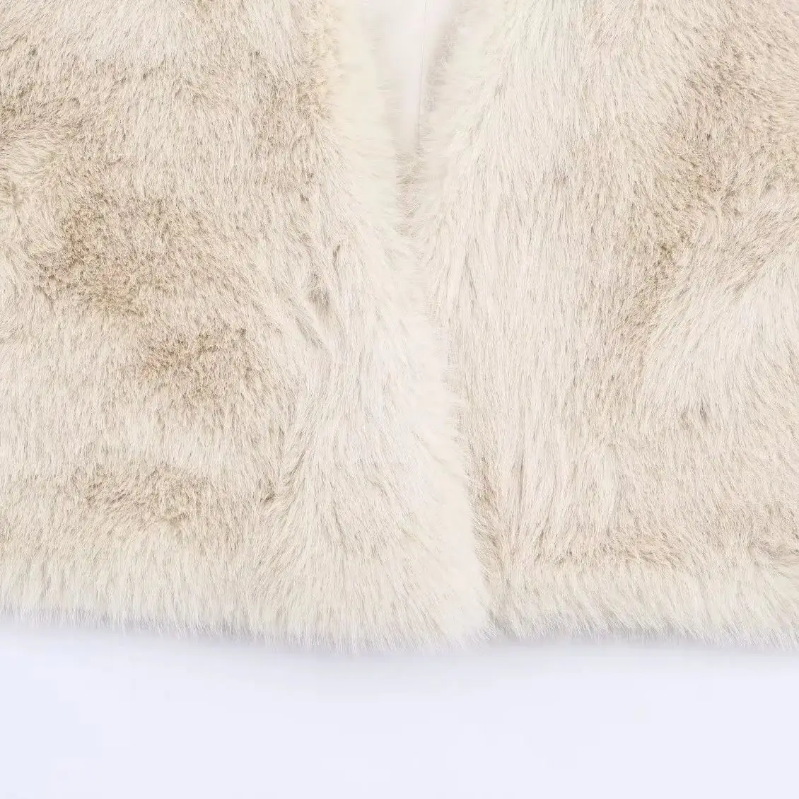 DiYiG DONNA 2025 Autunno New Fashion Breve effetto pelliccia sintetica Gilet All-match Scollo a V Gilet senza maniche Capispalla Mujer