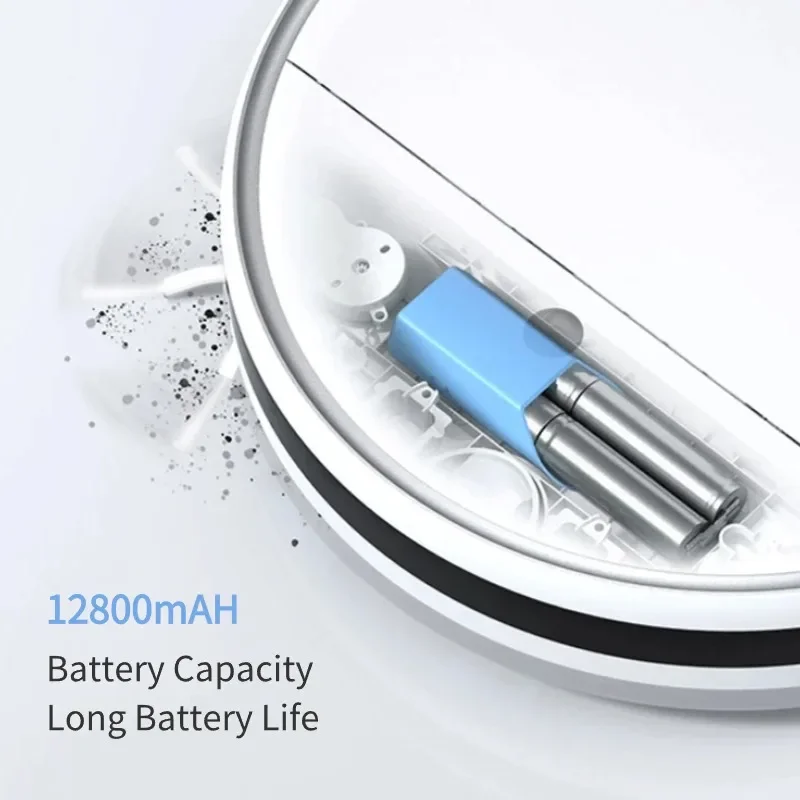 Batterie aste pour aspirateur robot, 12800mAh, XiaoMi Lysie à R1 Viomi S9 Roidmi Eve Plus, Eddie ion