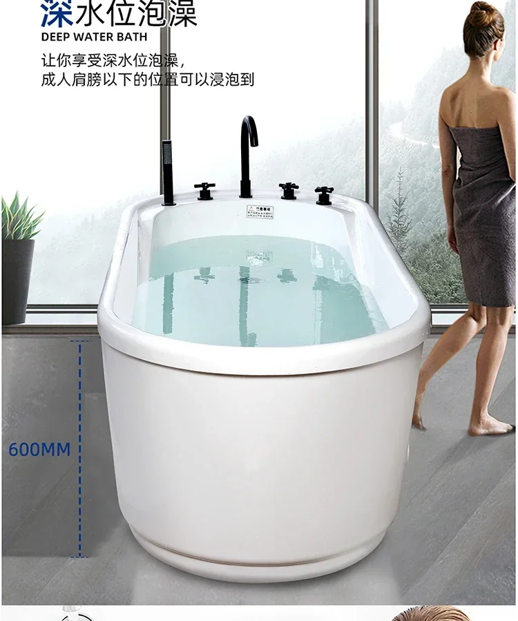 Vasca da bagno per uso domestico, in acrilico senza cuciture, indipendente, per letto e colazione, per il surf