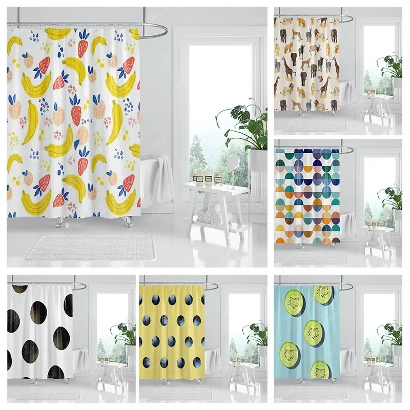 Waterproof fabric shower curtains Bathroom curtain accessories Bath curtain for shower 180x200cm 240*200 anime boho decoration