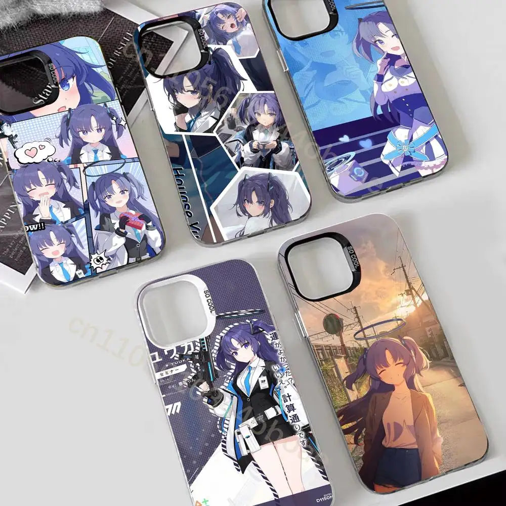 

Game BA H-Hayase Yuuka Phone Case For iPhone 17,16,15,14,13,12,11,Pro,Max,Plus Shockproof Cover