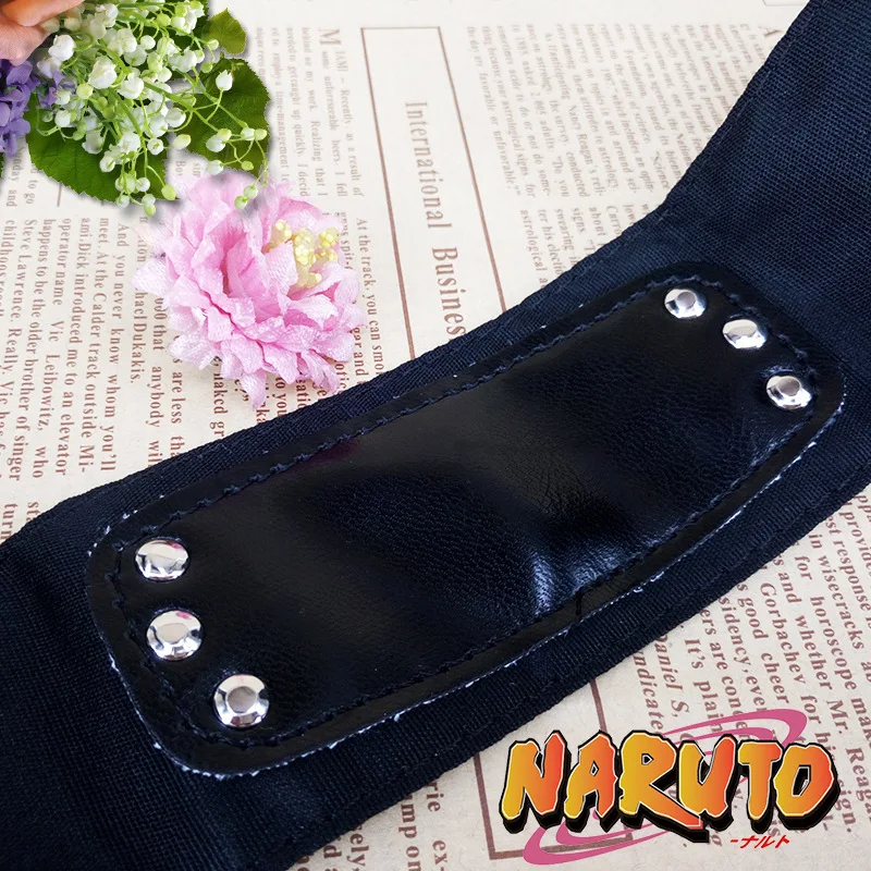 Diadema de Naruto para Cosplay, figuras de acción de Anime, Uzumaki Uchiha, Protector de frente de Metal chapado en oro, juguetes para fiesta de