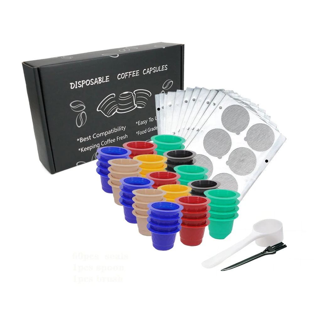 Disposable Coffee Capsules Aluminum Pods Seals Wareset Coffee Pod Stickers Coffeeware Accessory