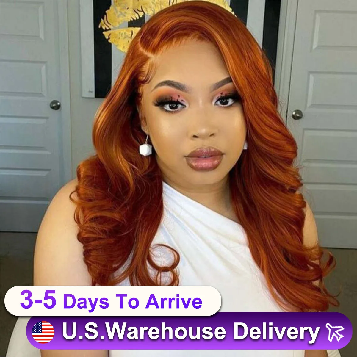 브라질 인모 짧은 밥 가발, 바디 루즈 웨이브 밥, 5x4 HD 레이스 정면 미리 뽑은 인간 가발, 350 생강 오렌지 가발, 12 인치