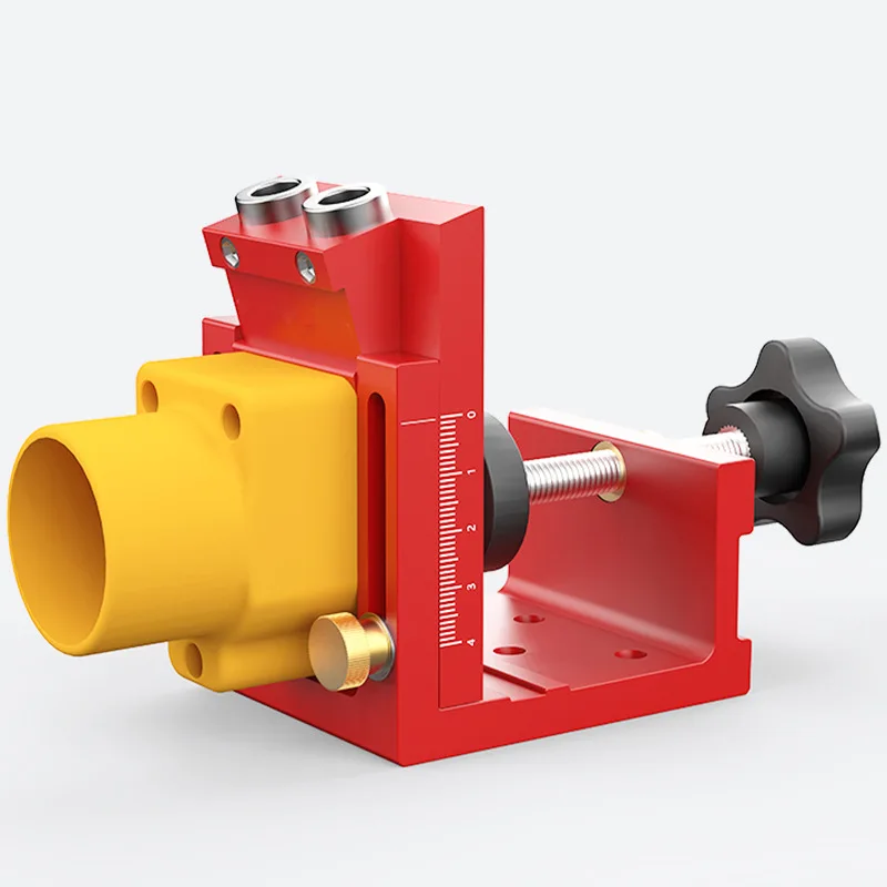 Woodworking punch, adjustable oblique hole positioner, wood plate punching, hardware tools, cabinet plate aluminum alloy
