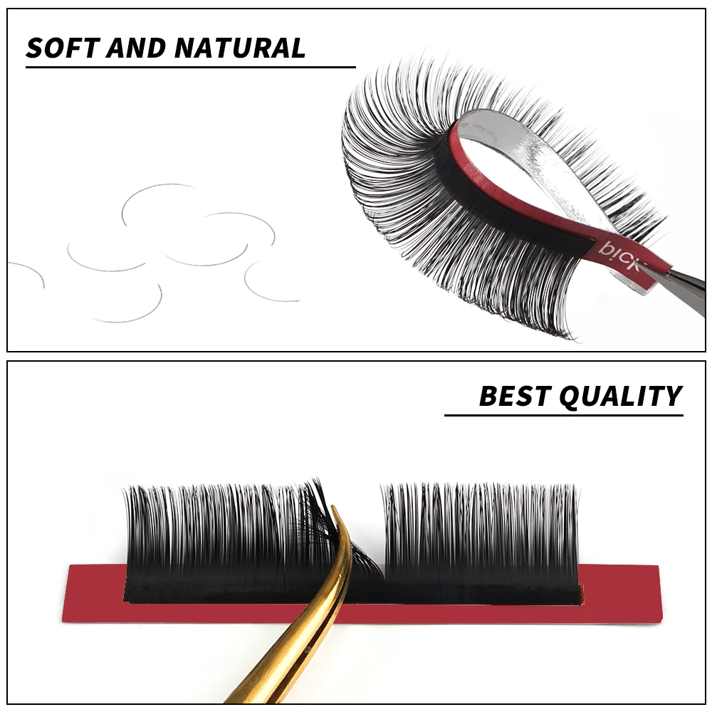 Extensiones de pestañas postizas individuales, 20 filas, maquillaje profesional suave y Natural, maquillaje Premium maquillaje pestañas  extensiones