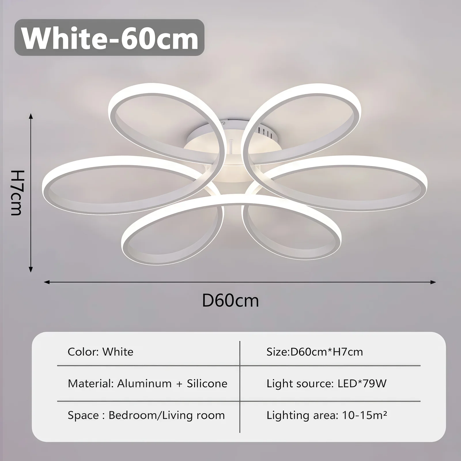 Потолочная люстра с низким полом, светодиодный светильник для поверхностного монтажа, золотой, белый цвет, 60 см, потолочный светильник, домашние светильники, 180-260 В, пульт дистанционного управления