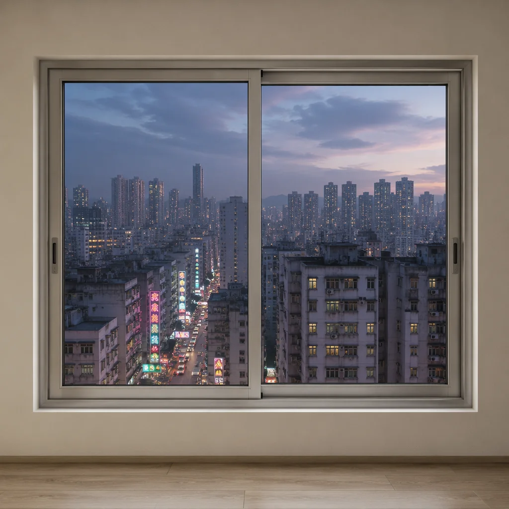 Bedroom Narrow Aluminum Frame Glass Window CE Certification with Drainage Function Sliding Windows Manual Sunshade Windows