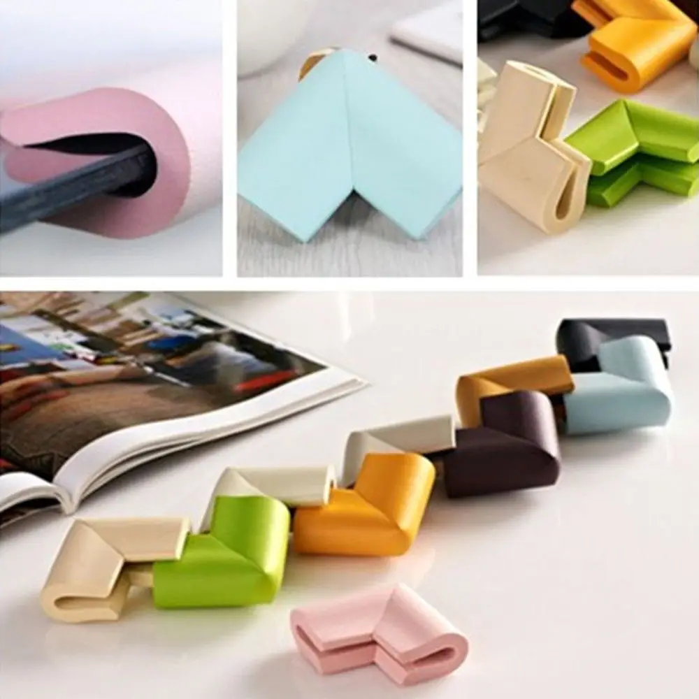 

Kids 4 Pcs Hot Edge Protection Guard Glass Table Desk Safety Foam Sponge Protector Cushion Bumper