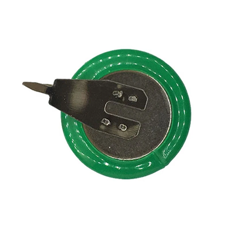 1PCS/LOT NI-MH 3.6V 40mAh With Pins Button Cell Rechargable Battery For Clock.