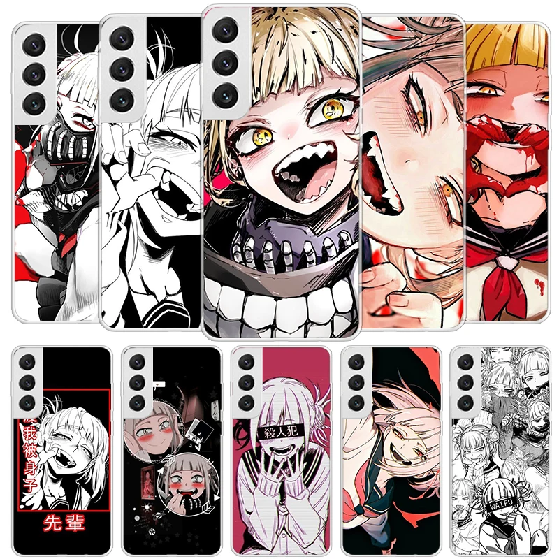 Himiko Toga Waifu Anime MHA Cover Phone Case For Samsung Galaxy S24 Ultra S23 S22 S21 S20 FE S10 Plus S10E S9 S8 + Soft Fundas S