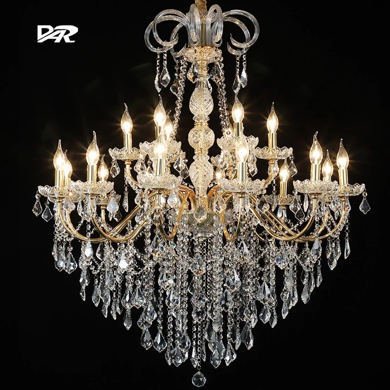 

Crystal Chandelie Living Room Dining Room Bedroom Hanging Lampr Golden Wrought Iron Home Decor Corridor Suspension Luminaire