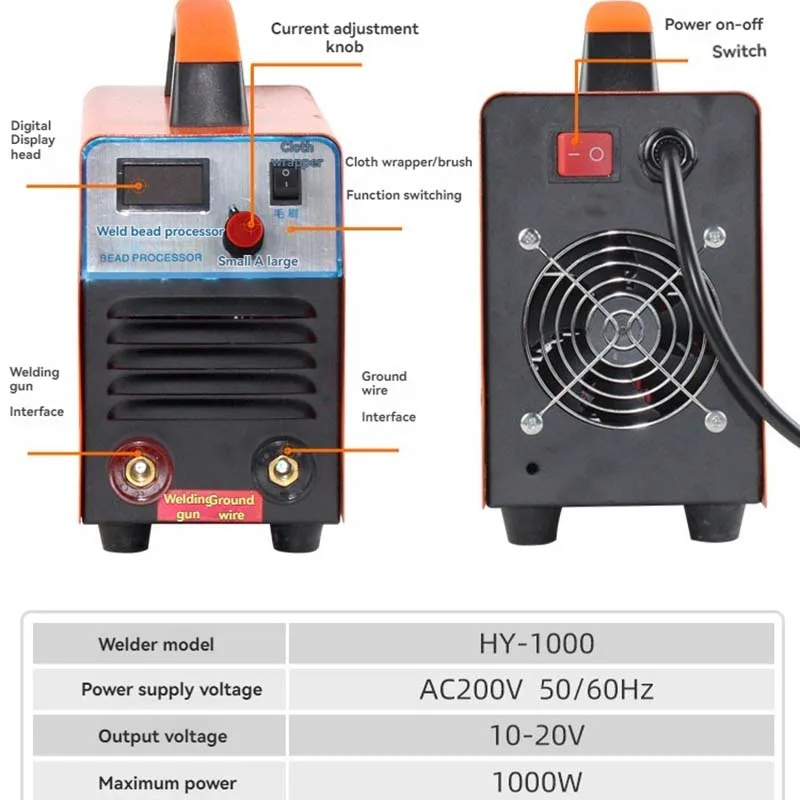 Weld Processing Machine Stainless Argon Arc Weld Cleaning Machine Argon Arc Spot Welding Machine Cleaning Machine