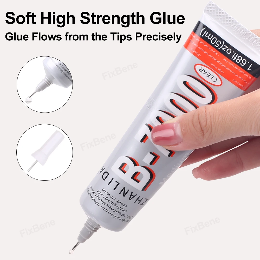 1 قطعة B7000 الدقة الغراء للبلاستيك نموذج الحرفية هواية زهرة الخشب النسيج القماش سوبر لاصق بنة ABS حجر السندات #4