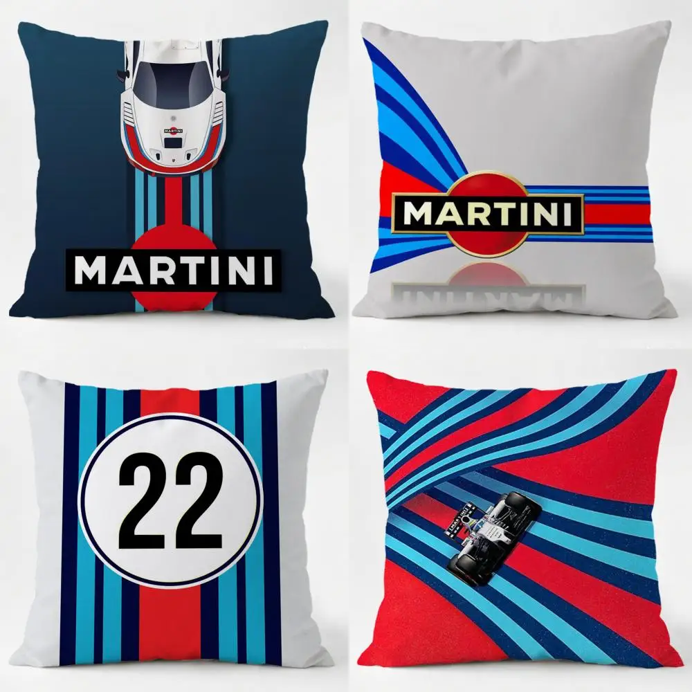 Car Cool M-MartiniES Cushion Cover Daily Washable Linen Pillowcase Soft  for Sofa Bed Home Room Decor