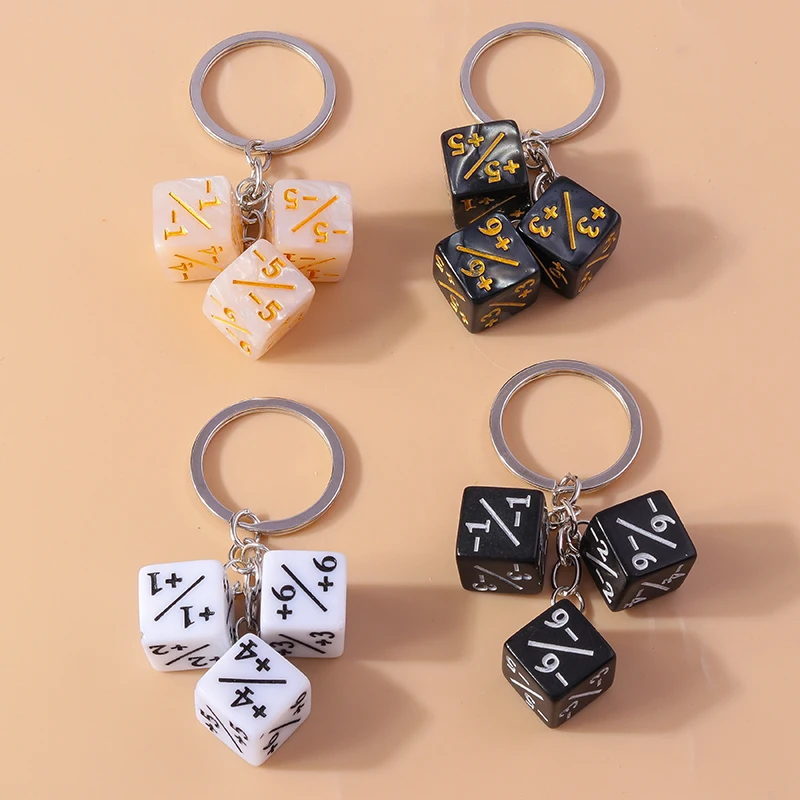 Niedliche Harz 3d Würfel Charms Schlüssel anhänger für Frauen Männer Auto Schlüssel Handtasche Geldbörse hängen Schlüssel ringe Zubehör DIY Schmuck Geschenke – Detail 6