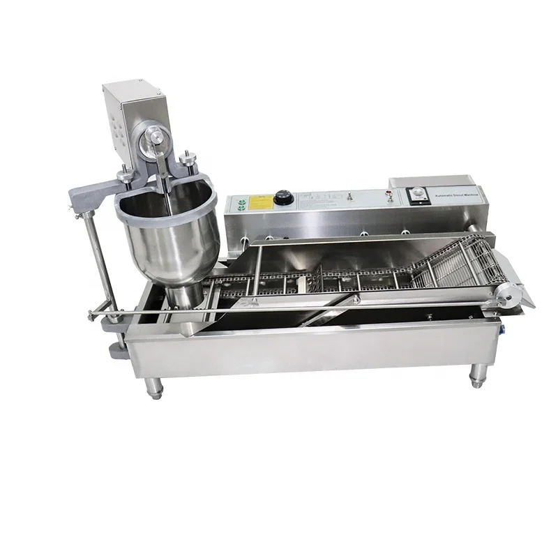 Automatic Electric Commercial Donut Machine, Crispy Ring Cake Baker for Snack Shop