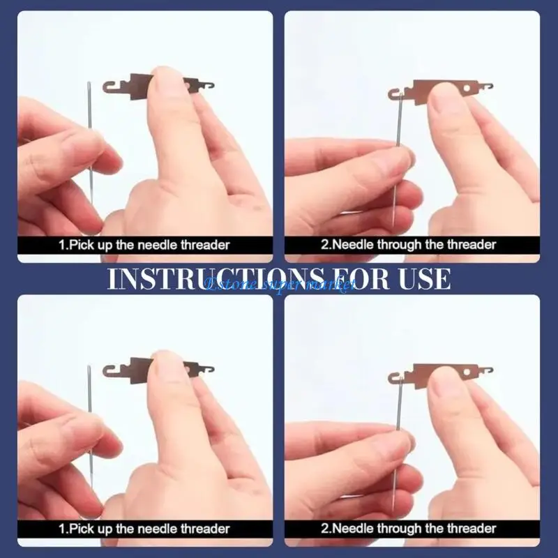 d'aiguilles à coudre résistantes à rouille 090B, pour toile jean divers projets artisanaux, outil d'enfilage à