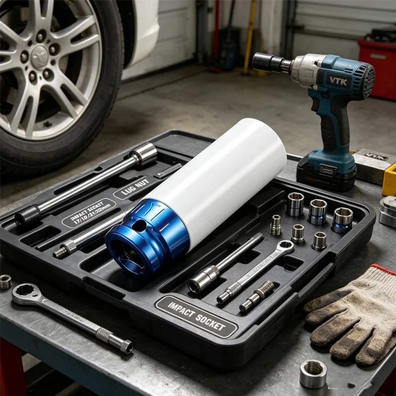 Drive Wheel Protector Impact Socket Set Hex Sockets Pneumatic Wrench Tire Screw Sleeve Drive Lug Nut Socket Set 17/19/21/22mm