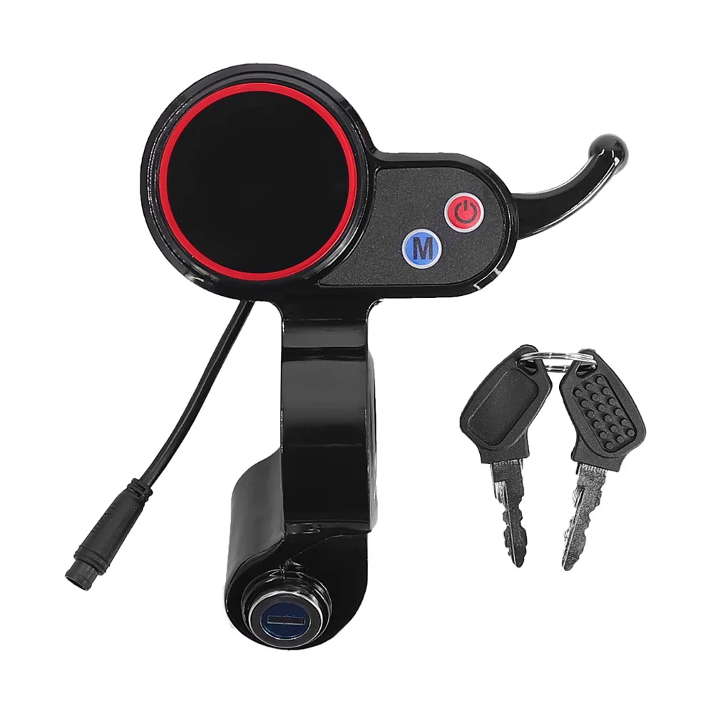 

Hitway H5 Electric Scooter LCD Display with Lock - 6-Pin Dashboard Replacement Part