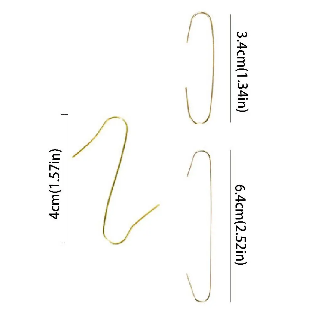 100/150/300Pcs Reusable Christmas Tree Hook Ornaments 4cm Creative S-Shaped C-Shaped Hooks Waterproof Universal Iron Art Hanger