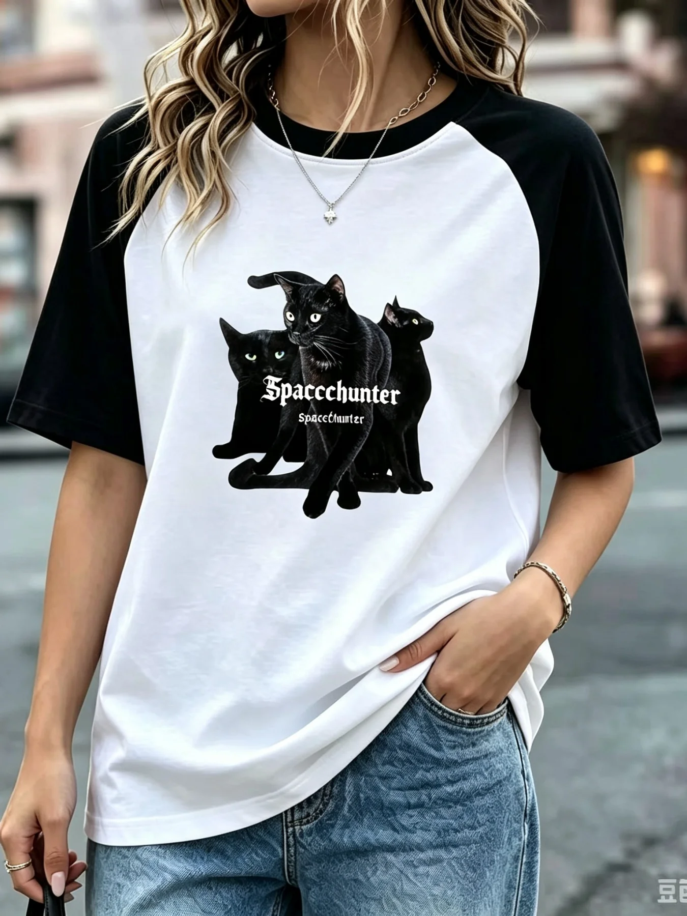 Men Women Vintage Raglan Baseball T‑Shirt, Contrast Color Short Sleeve Tee, Retro Graphic Heat Transfer Print Casual Streetwear Tops