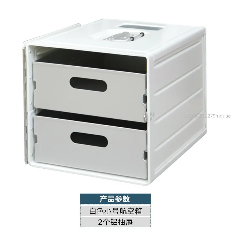 Small Aviation Storage Box, Drawer Type Household Metal Storage Cabinet, Front Open Aircraft Storage Box