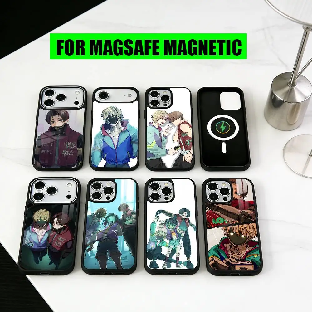 

M-Milky K-Kurt S-Subway M-Max Phone Case For iPhone17,16,15,14,13,12,11 Plus,Pro Magnetic with Magsafe Wireless Charging