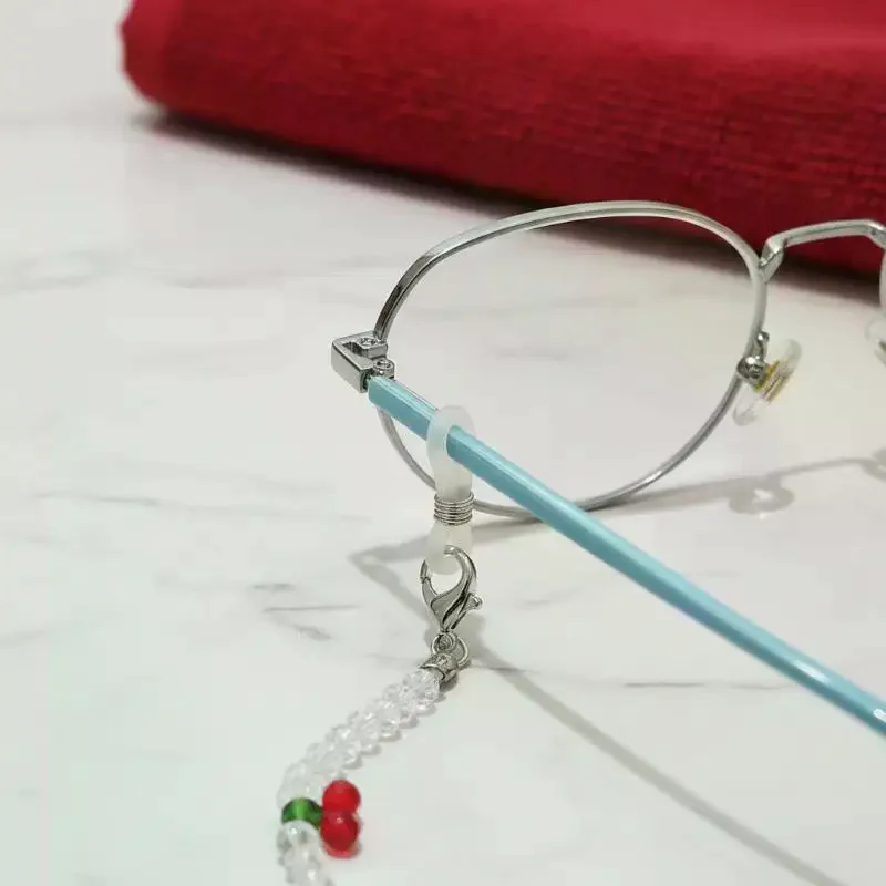 Vintage Handmade Beaded Glasses Strap Non Slip Holders Retro Eyeglass Lanyard for Women Daily Use