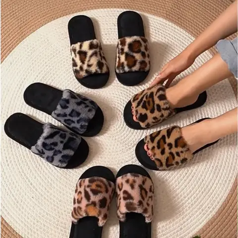 sandalias planas sandalias de mujer con peluche