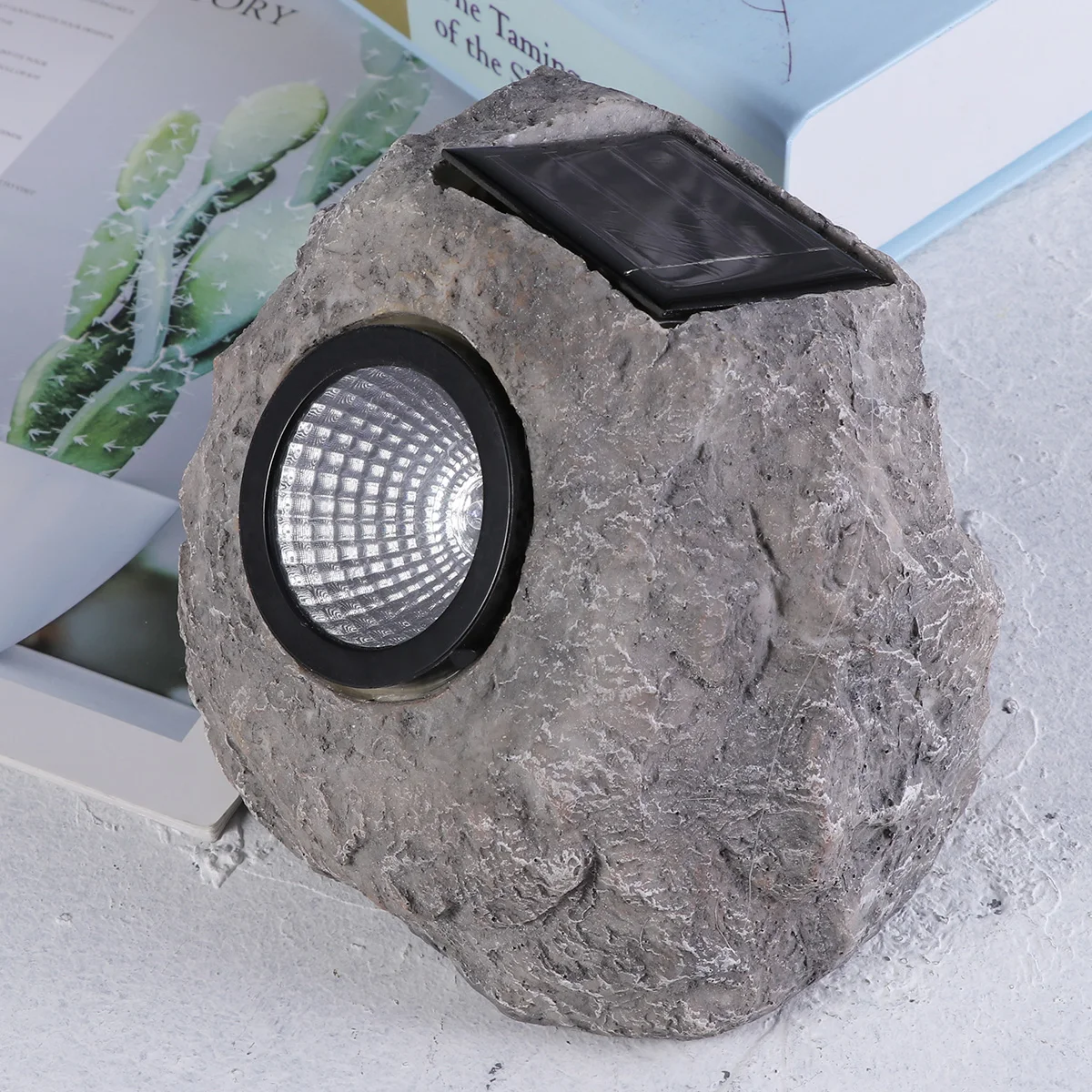 

Solar Led Lights Waterproof Ip65 Imitation Stone Garden Pathway Landscape Outdoor Decorative Yard Lawn Solar Powered Light