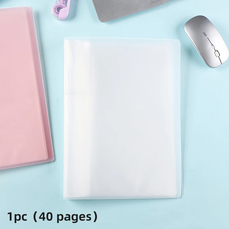 A4 transparent 20/40 layer plug-in file folder for organizing test papers, classifying files, and music score folder