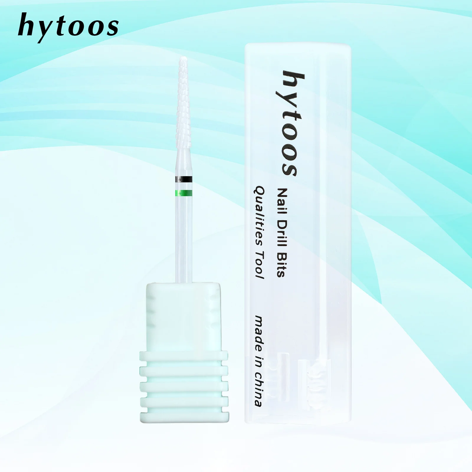 

HYTOOS Cone Cuticle Cleaner White Ceramic Nail Drill Bits for Dead Skin Clean NailPrep Tool Drill Bits for Manicure Technicians