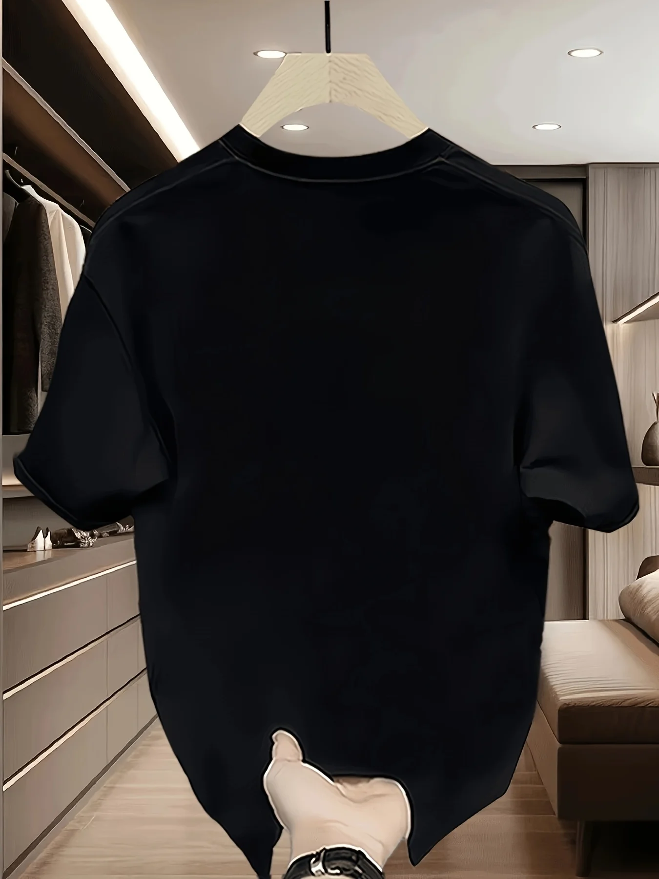 Heavyweight Pure Cotton Men's Oversized Casual Short-Sleeve T-Shirt | Trendy Print, Perfect for Spring And Summer