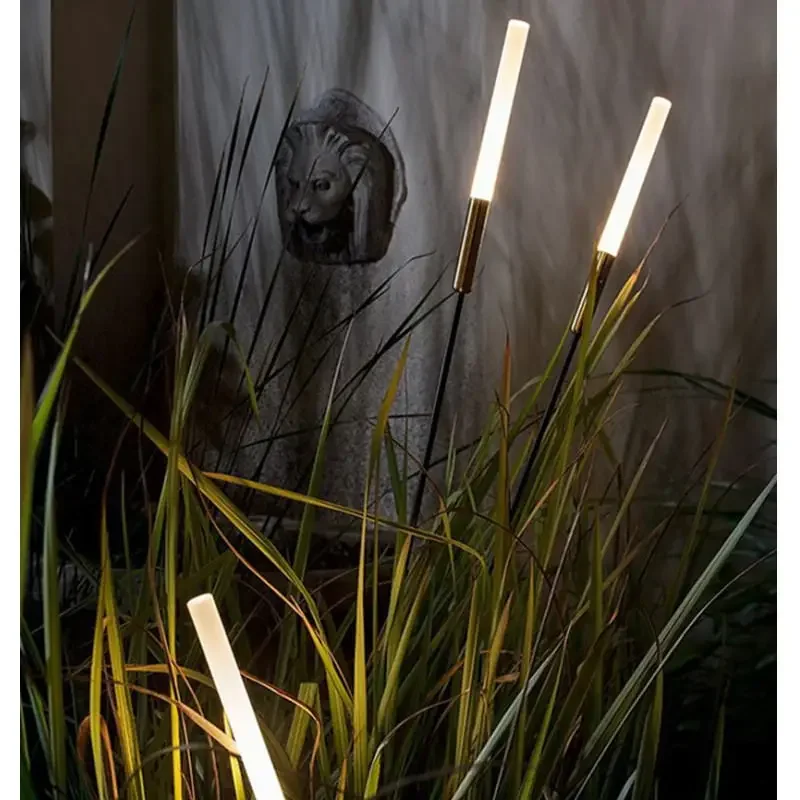 solar reed lights para exterior impermeavel lawn light lampadas led garden villa park luzes decorativas da paisagem pcs 01