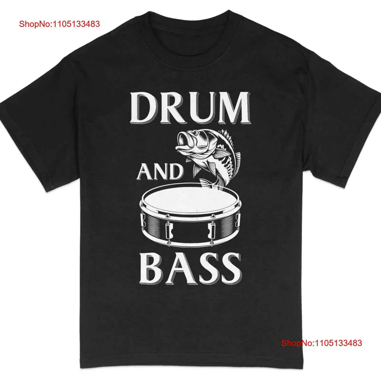 

Drum and Bass Fish T Shirt DJ Music Drummer Dan vintage Washed fashion Unisex Breathable Stylish homme Versatile Comfortable