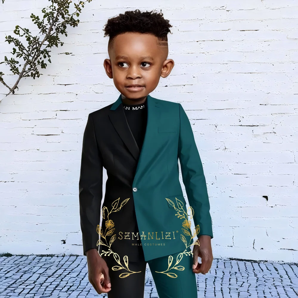 

Double Breasted Boy Suits Set Formal Children Tuxedos for Prom Party Wedding Performance Tailor-made Kids Blazer Pants 2 Piece