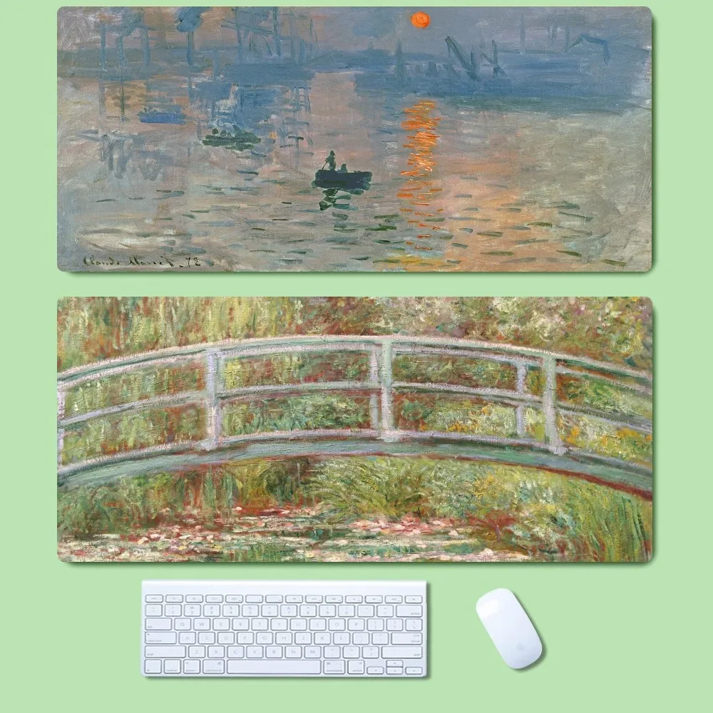 Claude Monet Art  Mousepad Mousepad Non-slip Lockedge Office Student Gaming Thickened Large Writing Pad Cushion