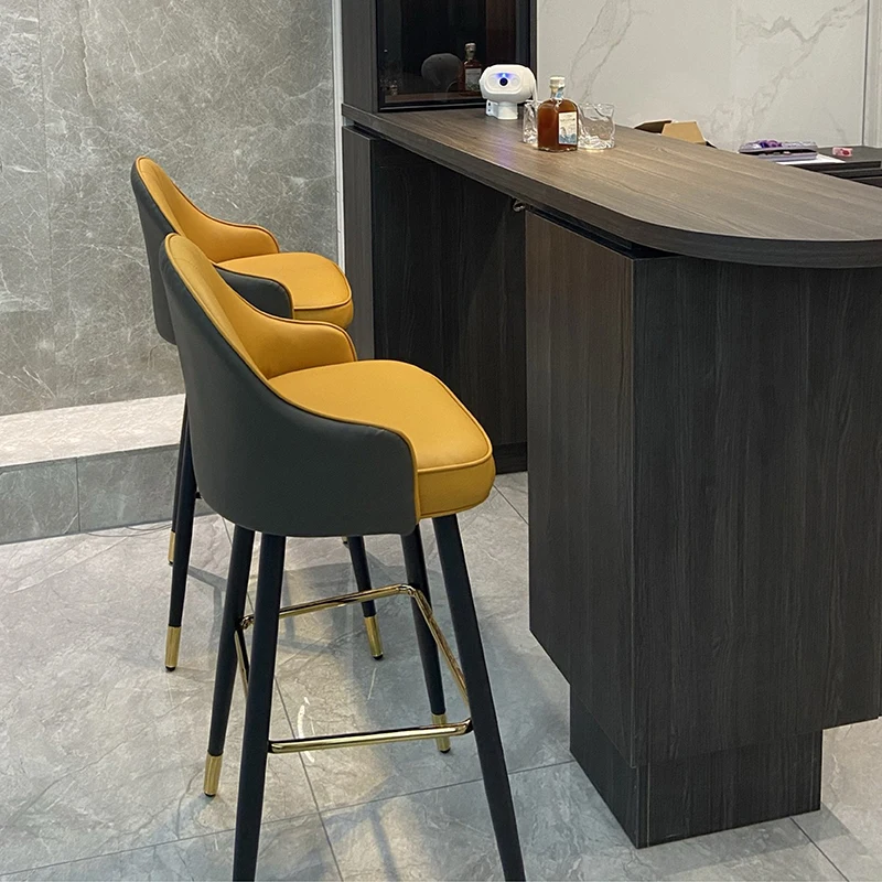 

Современные барные стулья для кухни, роскошная гостиная, уличная стойка, металлические барные стулья, скандинавская ресторанная высота, банкетная мебель SR50BC