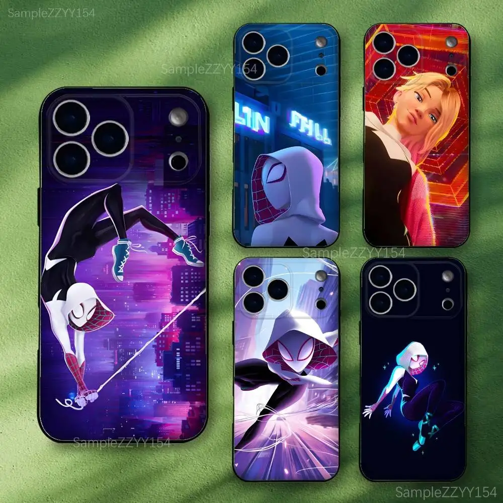 

G-Gwen Stacy Spider Woman Phone Case For iPhone 15,16,17,13,14,11,12,Pro,Max,Plus,E,Air,Mini Shockproof Soft Cover Fundas
