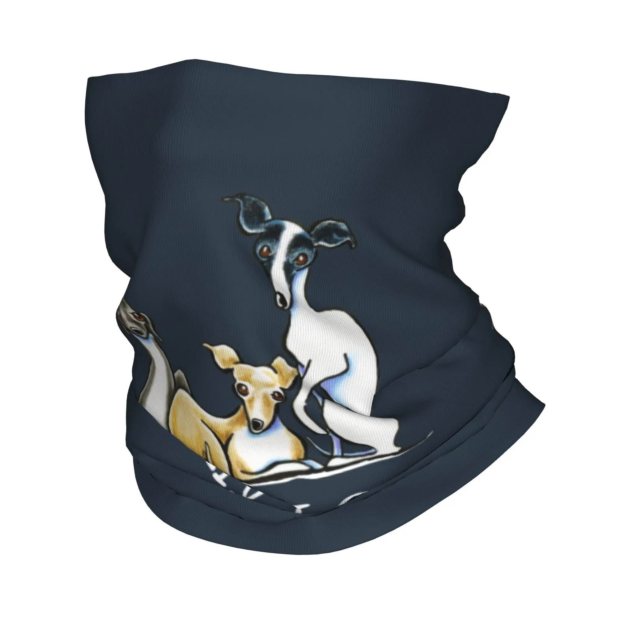 

Custom Italian Greyhound Lover Bandana Neck Warmer Women Men Winter Ski Tube Scarf Gaiter Sighthound Whippet Dog Face Cover