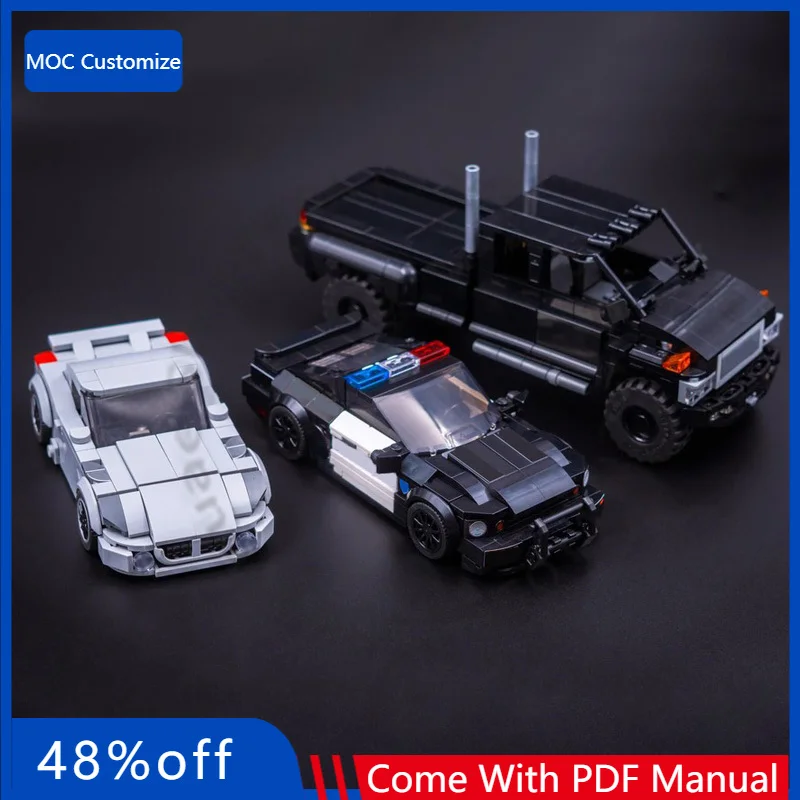 Ensemble de 1206 pièces de construction modulaire MOC, modèle de supercar rapide inspiré du film 2007, jouet éducatif populaire à assembler soi-même, cadeau