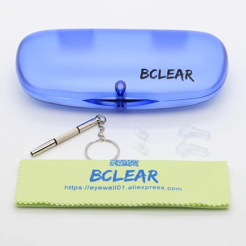 BCLEAR New Retro Simple Fashion Eyeglass Frames Titanium Myopia Anti-Blue Light Glasses Customizable Prescription High Quality