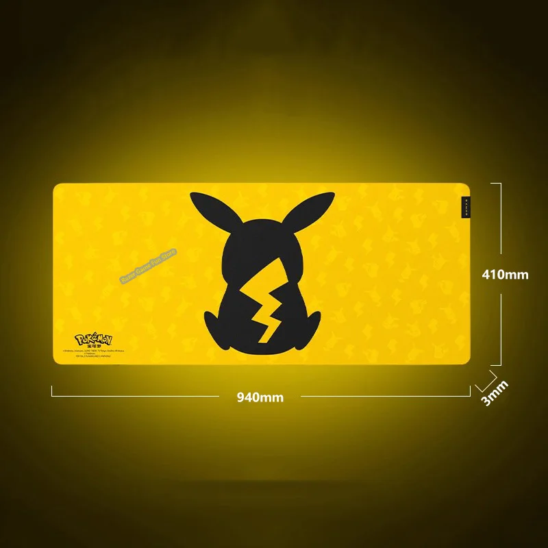 Razer Pokemon Pikachu Edition Mouse Pad Goliathus V3 Gaming Esports Mouse Mat لينة عالية الكثافة المطاط رغوة المضادة للانزلاق الجدول حصيرة
