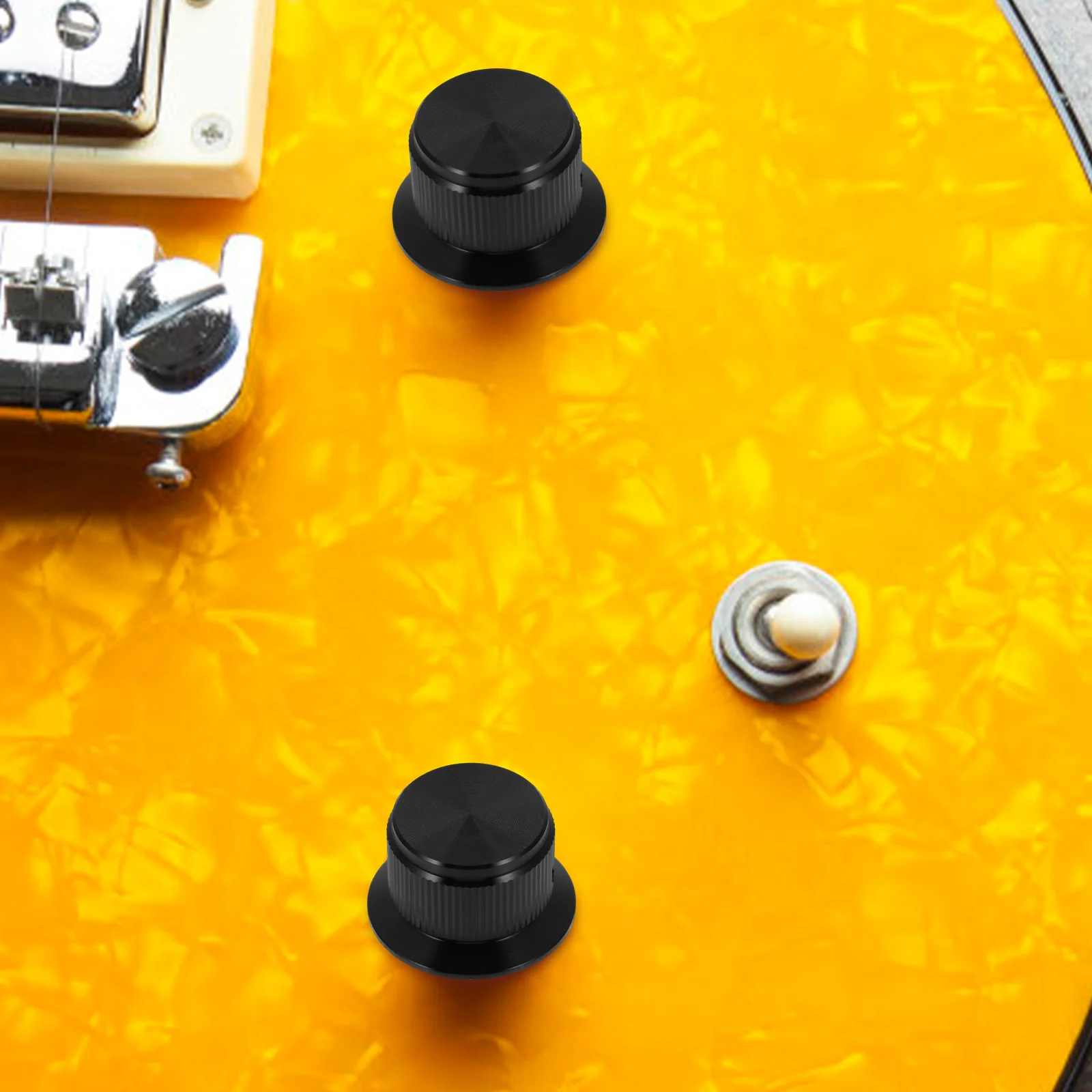 

Sturdy Volume Effect Control Knob Made of Alloy Material Fine Craftsmanship Potentiometer Caps for Guitar Bass Accessories Long