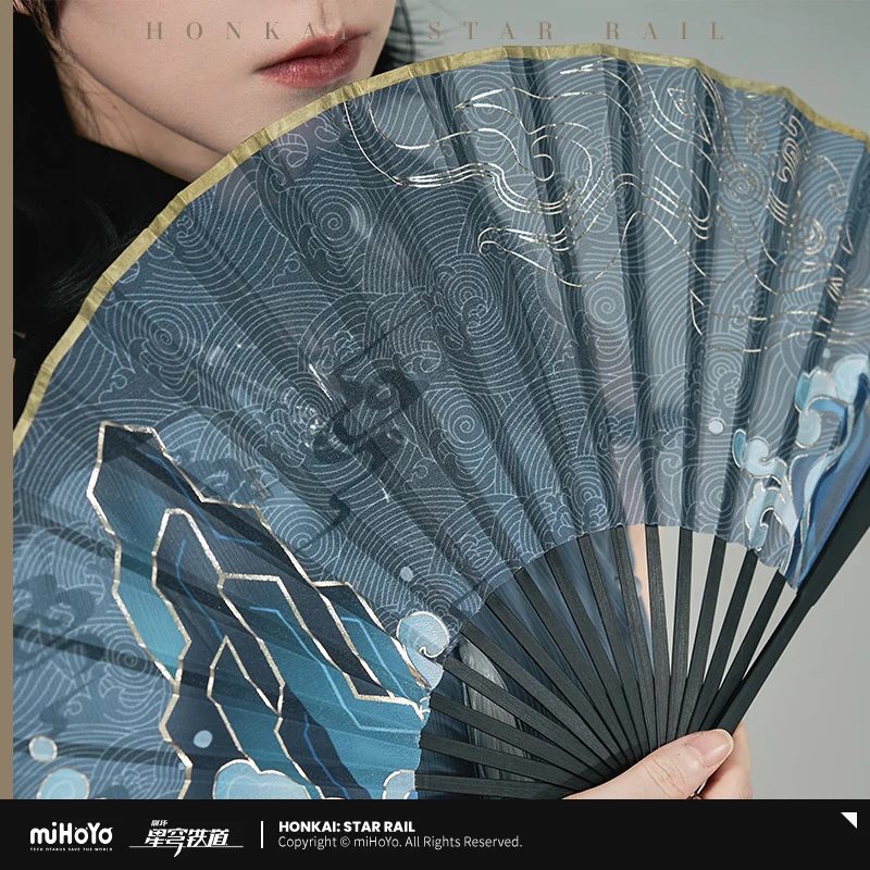 [رسمي] لعبة miHoYo هونكاي ستار السكك الحديدية Feixiao مروحة قابلة للطي حقيقية تأثيري حلي مروحة من الخيزران حلية Doujin الهدايا