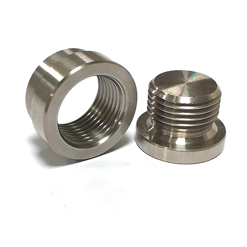 M18*1.5 Stainless steel S304 bung and nut kit for Exhaust oxygen sensor welding install, lambda sensor nut and plug