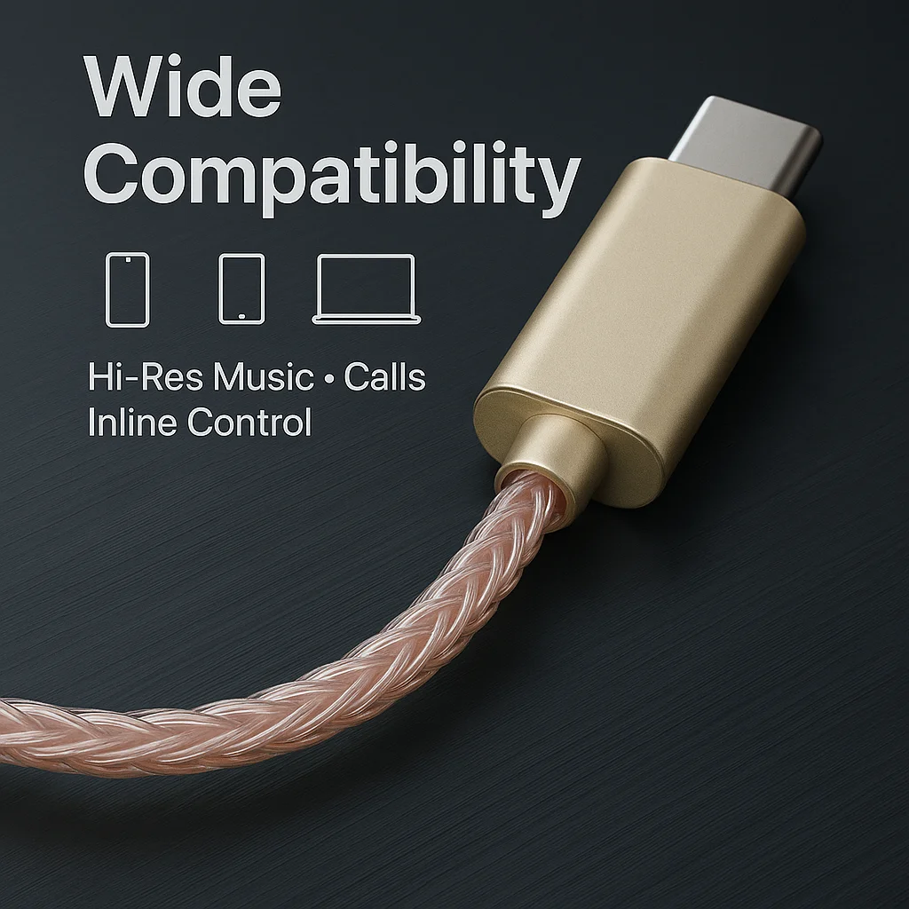 Усилитель для наушников Hi-Fi  – обзор и цена Usb C Earphone