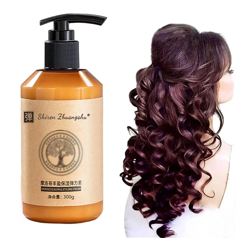 Moisturizing Elastic Long Lasting Styling Cream Curly Hair Elastic Conditioner Repair and Nourish Hair Conditioner Styling Cream