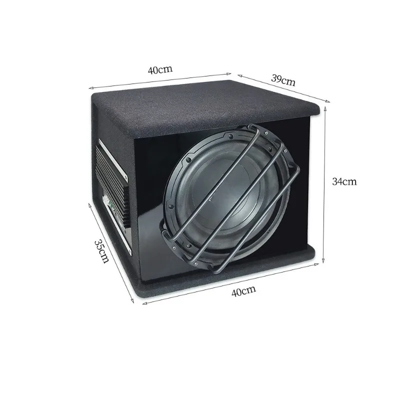 Car audio 10-inch active subwoofer high-power car subwoofer with power amplifier Jieli 10w3